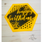 R1608 Bumble Bee Cake Topper Die *** Troquel De Cake Topper Abejita