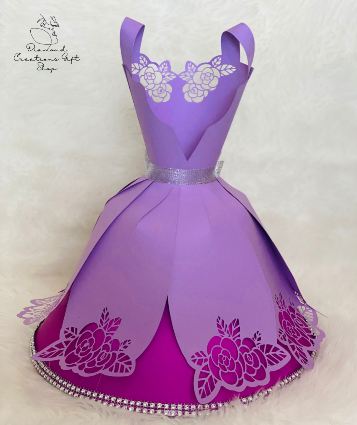 O1301 Rose Dress Corset Die *** Troquel de Vestido y Petalo de Rosas