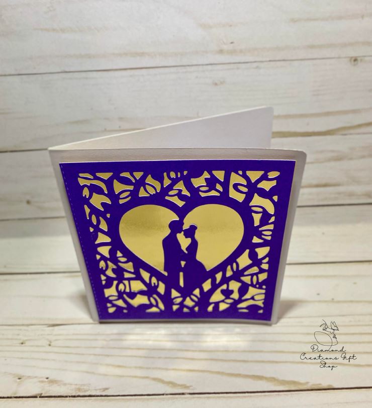 M1116 Couple In Love Die *** Troquel de Invitación Pareja Enamorada