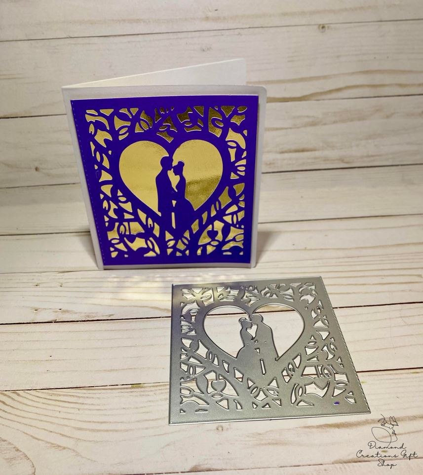 M1116 Couple In Love Die *** Troquel de Invitación Pareja Enamorada