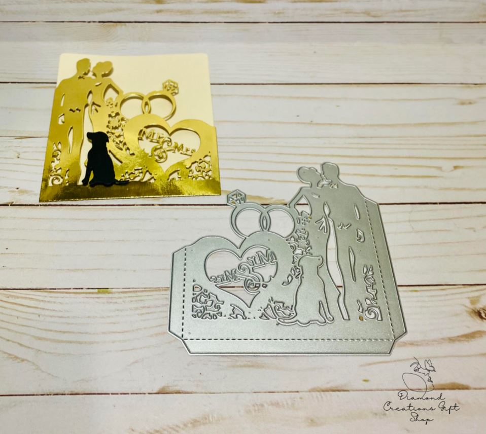 M1117 Couple Engagement Die *** Troquel de Pareja de Compromiso